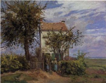Camille Pissarro : The House in the Fields, Rueil